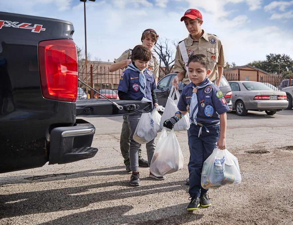 Scouting for Food Drive Community Service Group